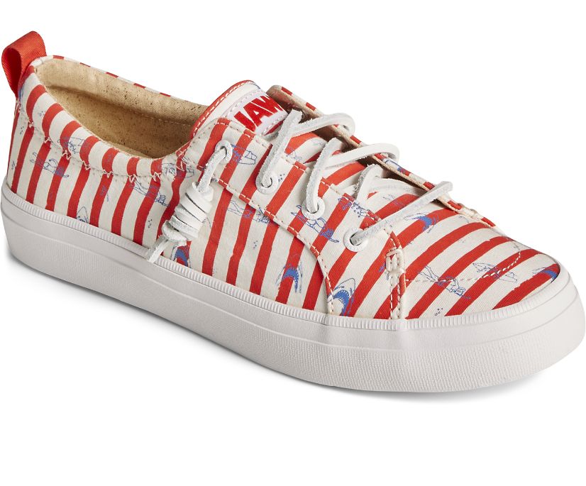 Zapatillas Sperry x JAWS Crest Vibe Stripe Rojas | LBVDQA528