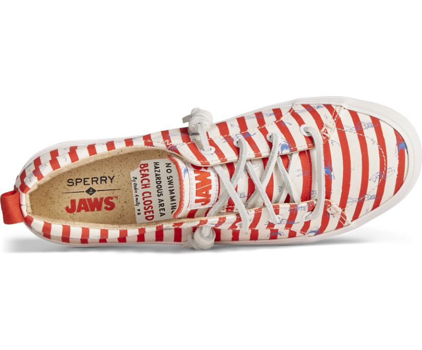 Zapatillas Sperry x JAWS Crest Vibe Stripe Rojas | LBVDQA528