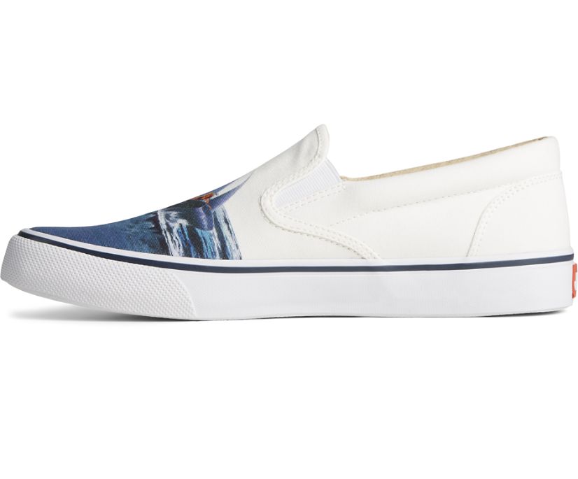 Zapatillas Sperry x JAWS Striper II Slip On Blancas | FIOGEH631