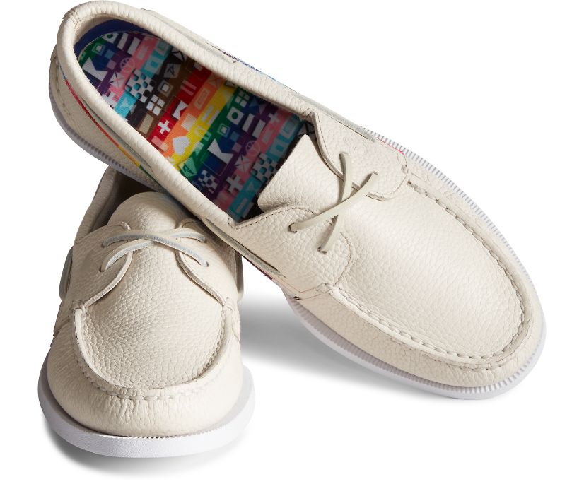 Zapatos del Barco Sperry Authentic Original Pride Blancas Multicolor | BKVMOU386