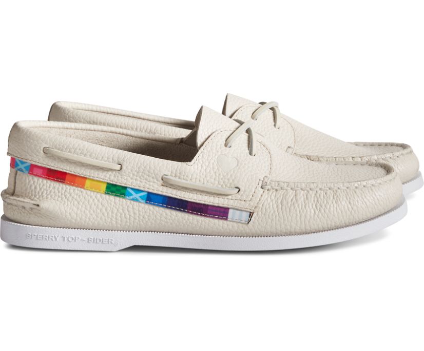 Zapatos del Barco Sperry Authentic Original Pride Blancas Multicolor | BKVMOU386