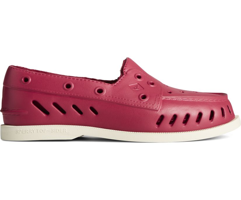 Zapatos del Barco Sperry Authentic Original Float Cozy Rojas | DPERAG574