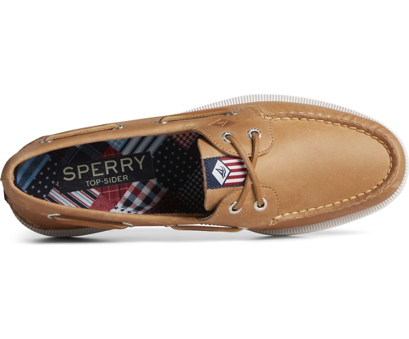 Zapatos del Barco Sperry Authentic Original Americana 2-Eye Marrones | FGBJKL032