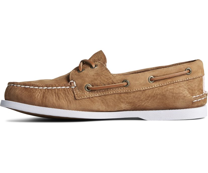 Zapatos del Barco Sperry Authentic Original 2-Eye Seersucker Marrones | FMVGYN485