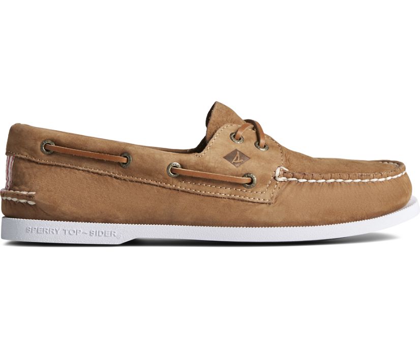 Zapatos del Barco Sperry Authentic Original 2-Eye Seersucker Marrones | FMVGYN485