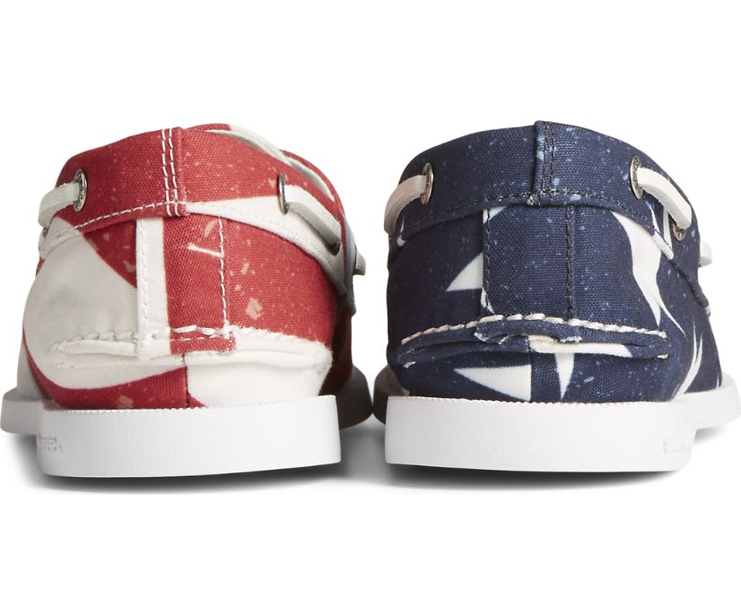 Zapatos del Barco Sperry Authentic Original Americana Stars & Stripes 2-Eye Rojas Blancas Azules | GKHMOL501