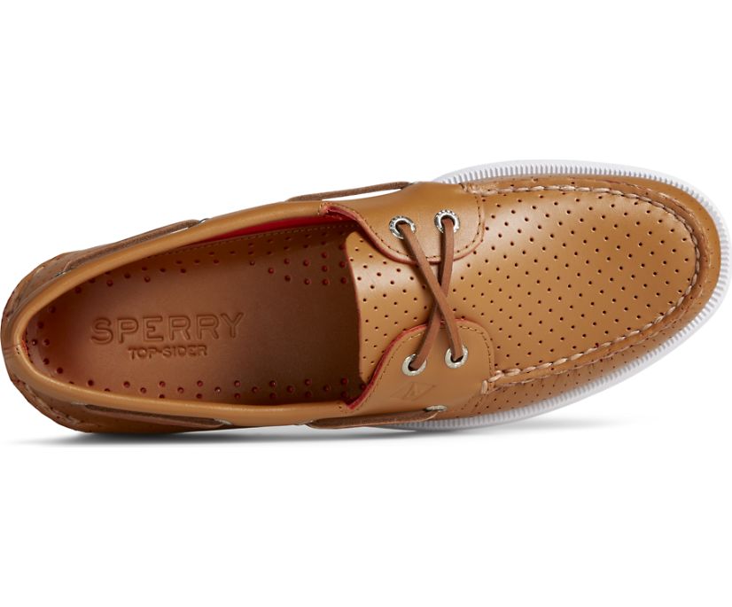 Zapatos del Barco Sperry Authentic Original 2-Eye Perforated Marrones | HKOBMG024