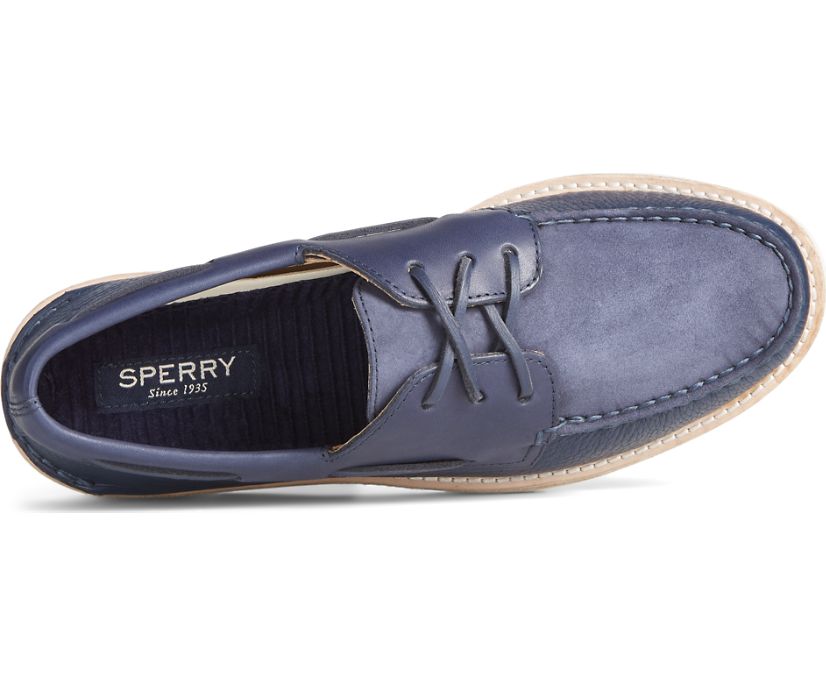 Zapatos del Barco Sperry Authentic Original Vibram 3-Eye Azul Marino | JHIGFE753