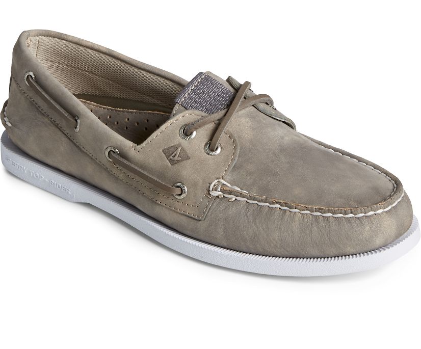 Zapatos del Barco Sperry Authentic Original Nubuck Kaki | KCEVMT625