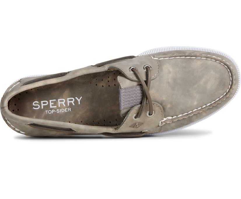 Zapatos del Barco Sperry Authentic Original Nubuck Kaki | KCEVMT625