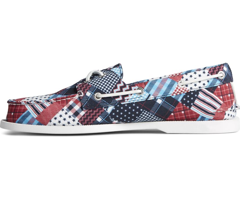 Zapatos del Barco Sperry Authentic Original Americana 2-Eye Azules Multicolor | KFSXGY421