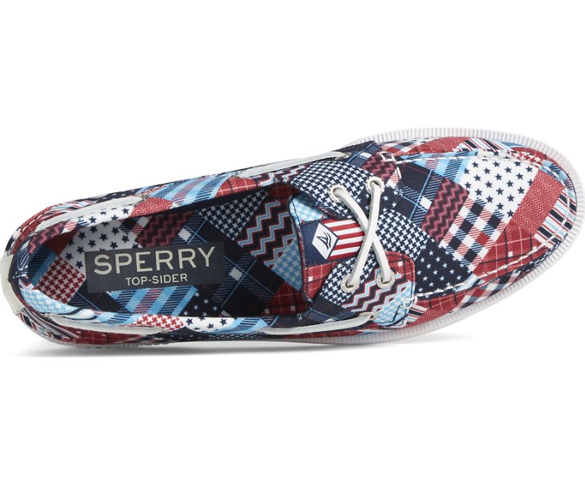 Zapatos del Barco Sperry Authentic Original Americana 2-Eye Azules Multicolor | KFSXGY421