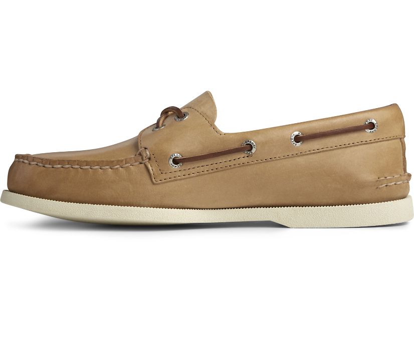 Zapatos del Barco Sperry Authentic Original Beige | KZIFGE594