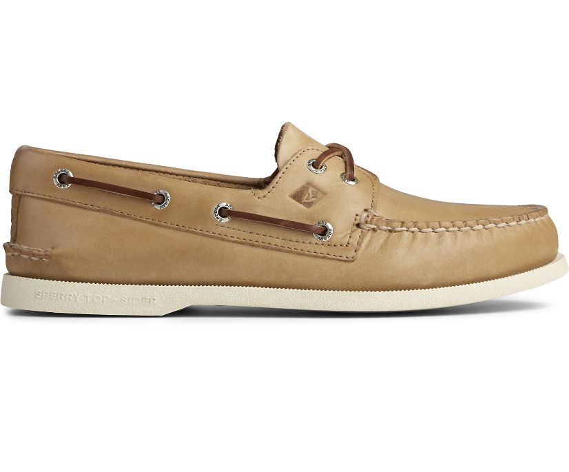 Zapatos del Barco Sperry Authentic Original Beige | KZIFGE594