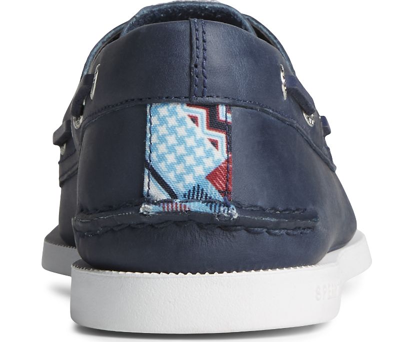 Zapatos del Barco Sperry Authentic Original Americana 2-Eye Azul Marino | MEHXDK702