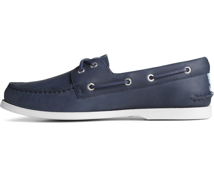 Zapatos del Barco Sperry Authentic Original Americana 2-Eye Azul Marino | MEHXDK702