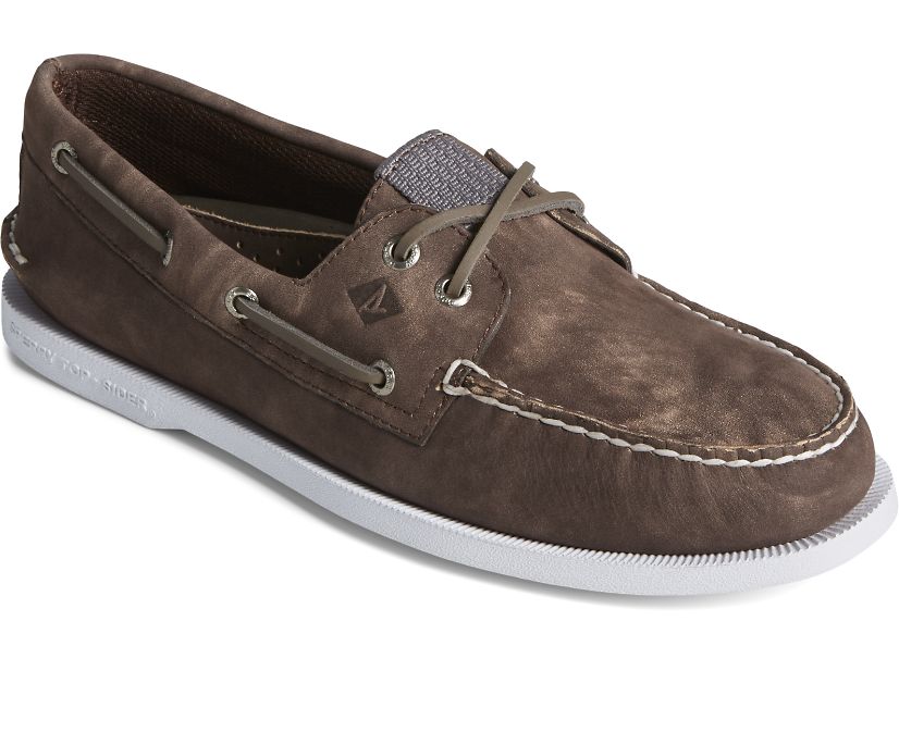 Zapatos del Barco Sperry Authentic Original Nubuck Marrones | OIJDZN182