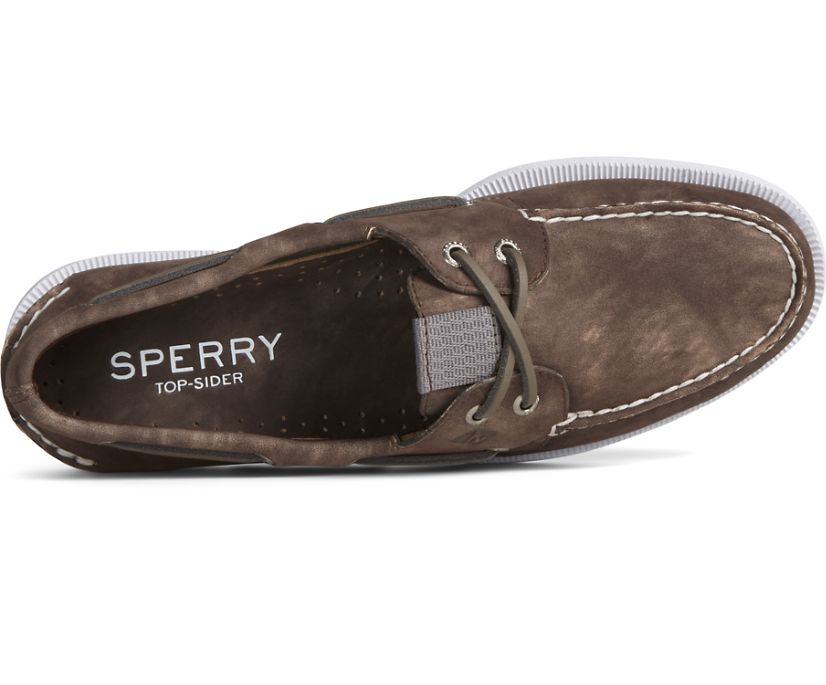 Zapatos del Barco Sperry Authentic Original Nubuck Marrones | OIJDZN182