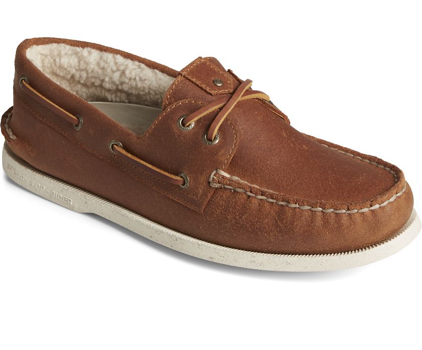 Zapatos del Barco Sperry Authentic Original Shearling Lana Marrones | OXYIZB764