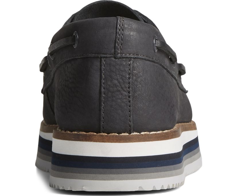 Zapatos del Barco Sperry Authentic Original Stacked Negras | PXWIAS847