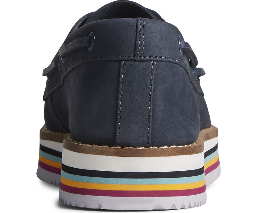 Zapatos del Barco Sperry Authentic Original Stacked Azul Marino | TAPIBZ803