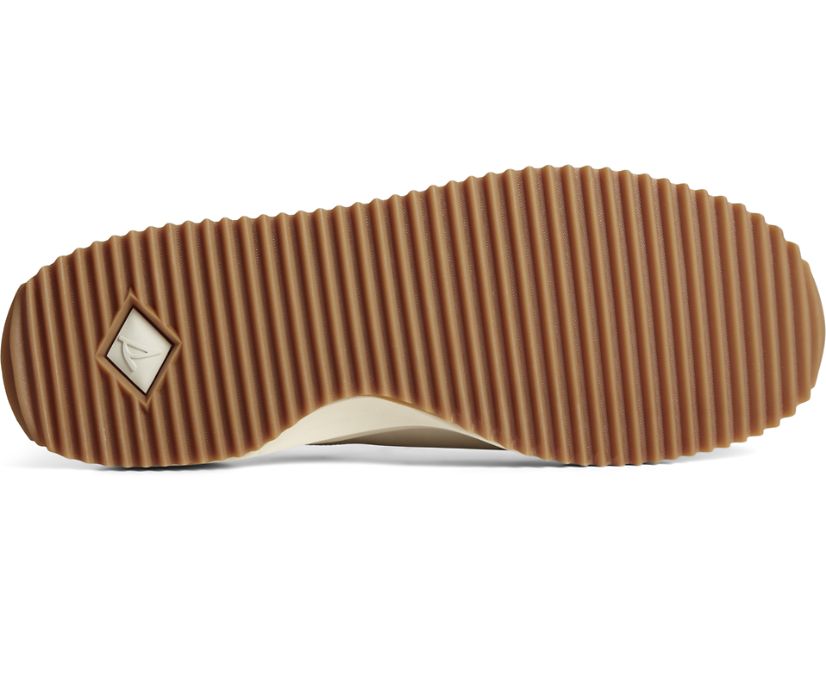 Zapatos del Barco Sperry Boat Runner Cuero Blancas | CBAWDR280