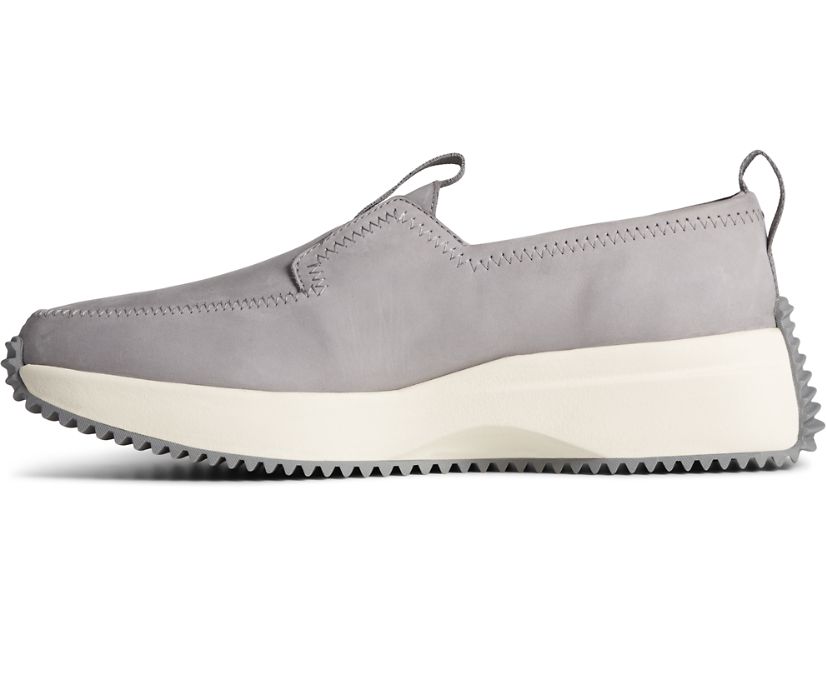 Zapatos del Barco Sperry Boat Runner Cuero Gris | EJWNZM057