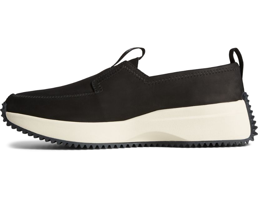 Zapatos del Barco Sperry Boat Runner Cuero Negras | IPRZOG940