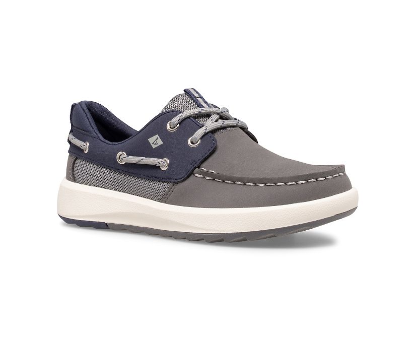 Zapatos del Barco Sperry Fairwater PLUSHWAVE Gris Azul Marino | ZHJULM072