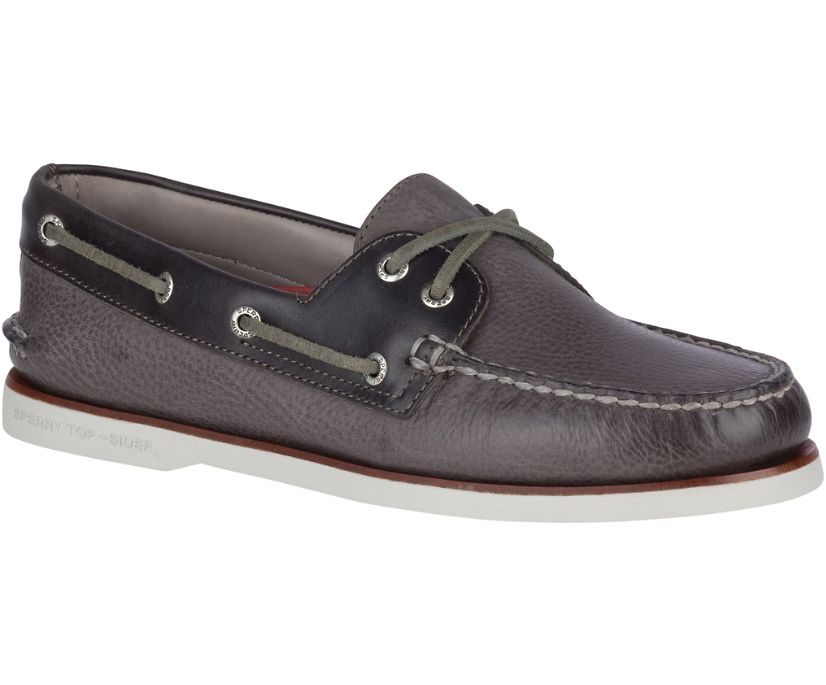 Zapatos del Barco Sperry Gold Cup Authentic Original Rivingston Gris | FEUPMO973