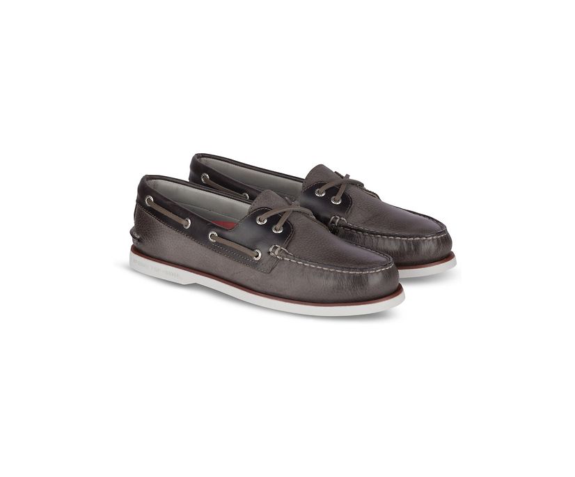 Zapatos del Barco Sperry Gold Cup Authentic Original Rivingston Gris | FEUPMO973