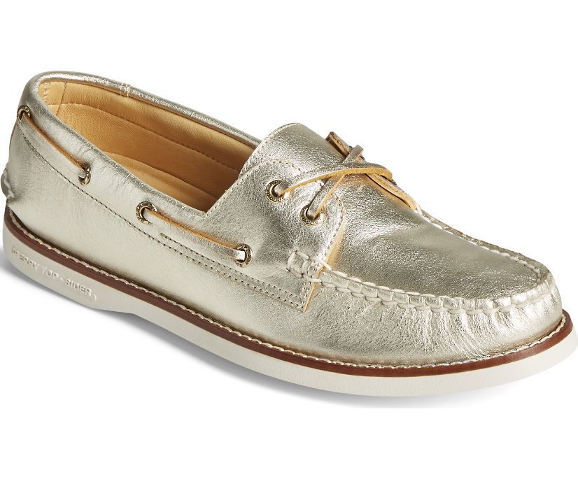 Zapatos del Barco Sperry Gold Cup Authentic Original Montana Doradas | KWYHPI035