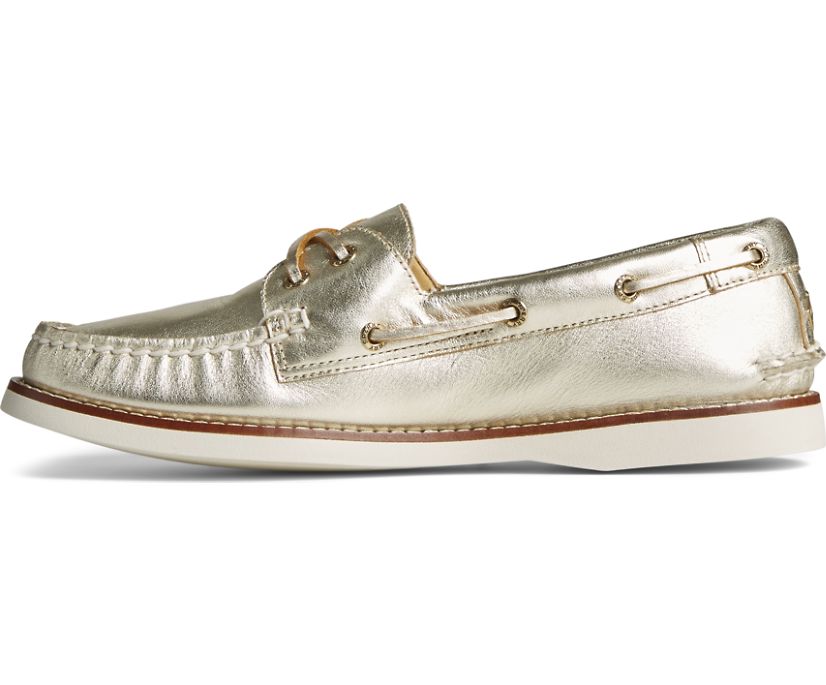 Zapatos del Barco Sperry Gold Cup Authentic Original Montana Doradas | KWYHPI035