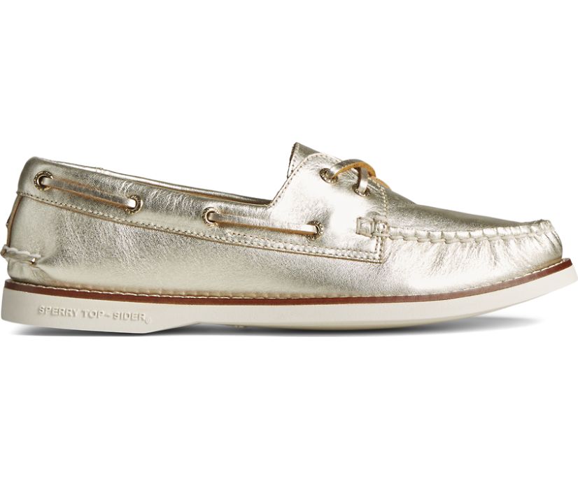 Zapatos del Barco Sperry Gold Cup Authentic Original Montana Doradas | KWYHPI035