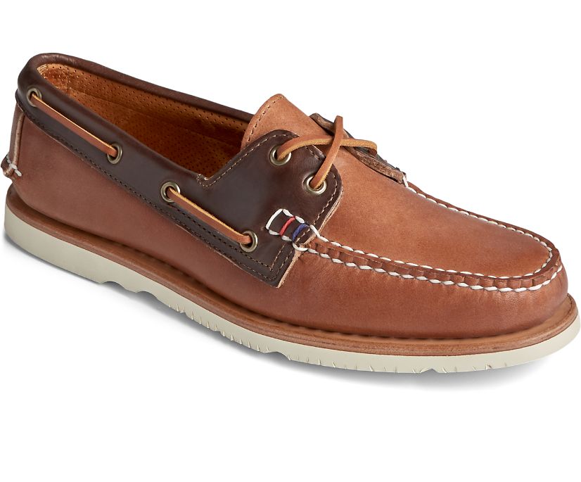 Zapatos del Barco Sperry Gold Cup Handcrafted in Maine Marrones | FDLECS612