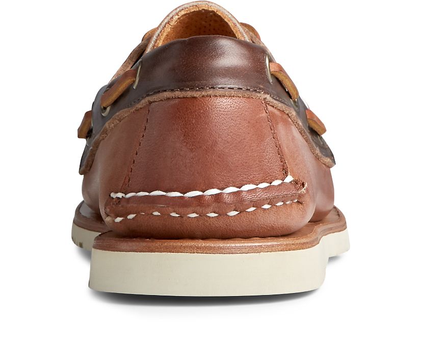 Zapatos del Barco Sperry Gold Cup Handcrafted in Maine Marrones | FDLECS612