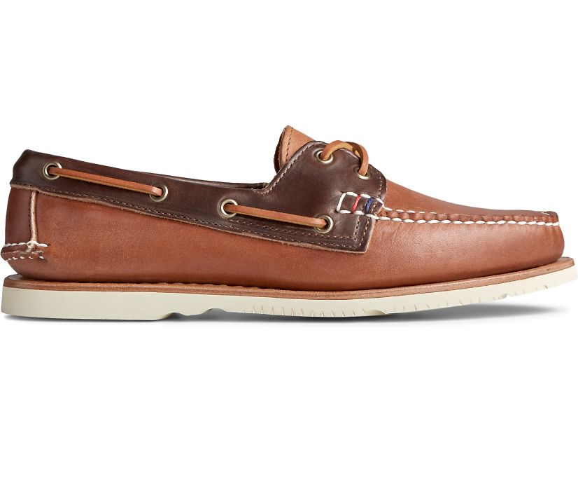 Zapatos del Barco Sperry Gold Cup Handcrafted in Maine Marrones | FDLECS612