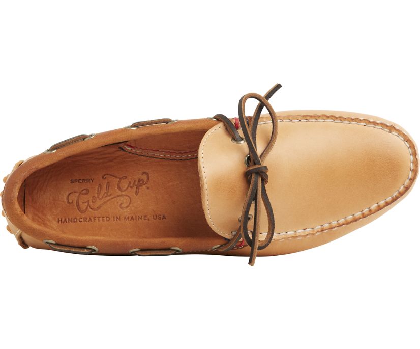 Zapatos del Barco Sperry Gold Cup Handcrafted in Maine 1-Eye Driver Marrones | HKBNZW012