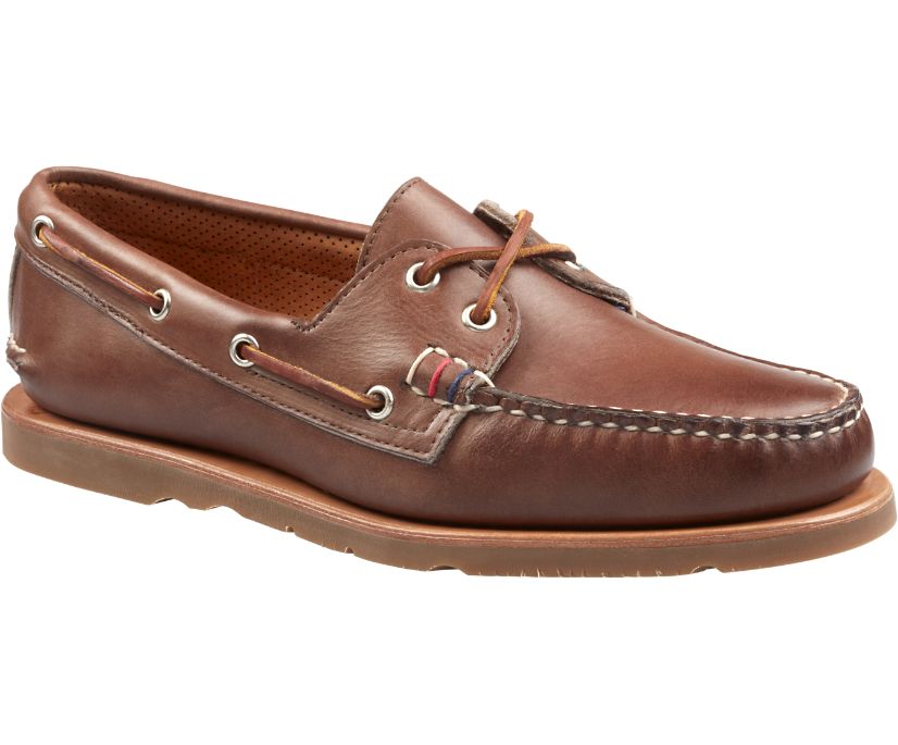 Zapatos del Barco Sperry Gold Cup Handcrafted in Maine Authentic Original Marrones | JRMPVY389