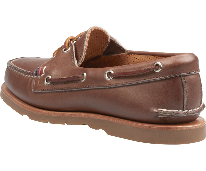 Zapatos del Barco Sperry Gold Cup Handcrafted in Maine Authentic Original Marrones | JRMPVY389