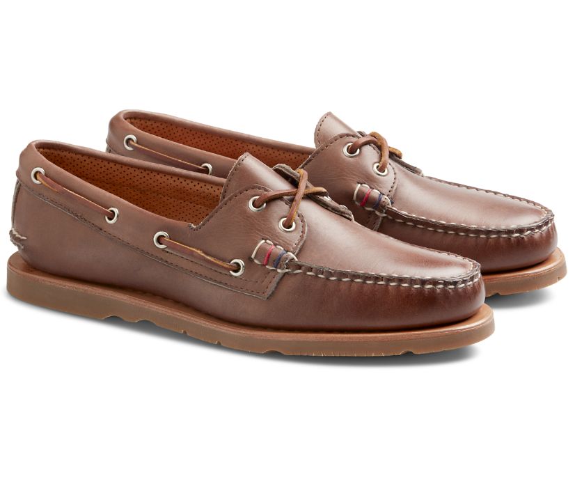 Zapatos del Barco Sperry Gold Cup Handcrafted in Maine Authentic Original Marrones | JRMPVY389