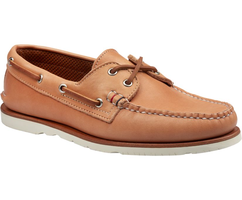 Zapatos del Barco Sperry Gold Cup Handcrafted in Maine Authentic Original Beige | JZRUWG053