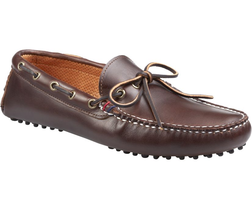 Zapatos del Barco Sperry Gold Cup Handcrafted in Maine 1-Eye Driver Marrones | KIHFVT683