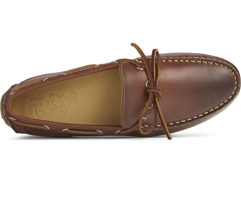 Zapatos del Barco Sperry Gold Cup Harpswell 1-Eye Driver Marrones | SYDOTX657