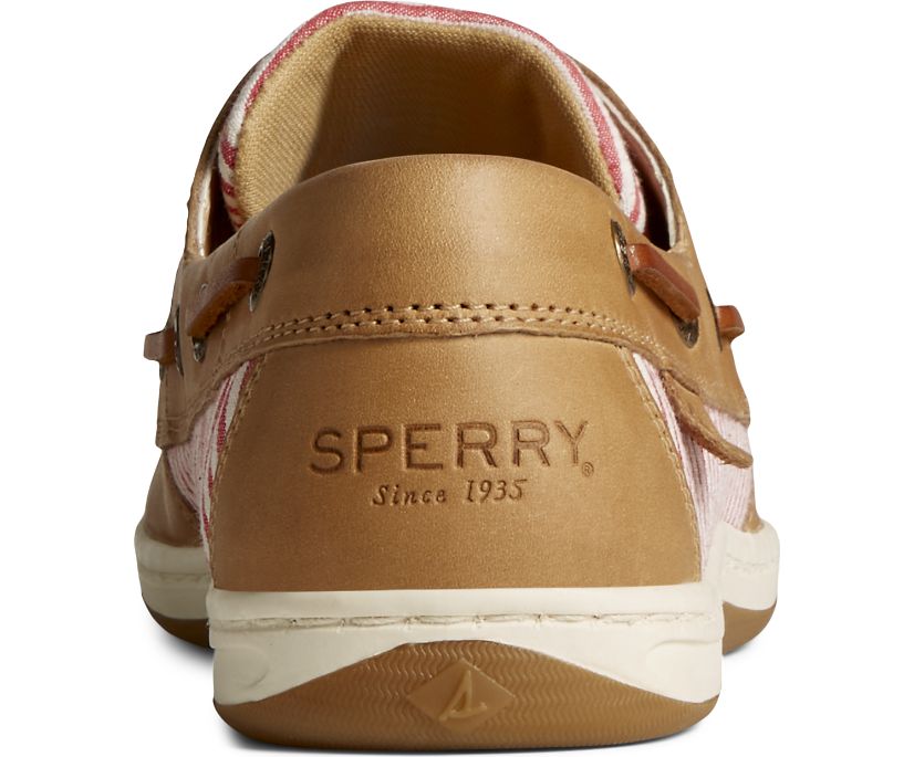 Zapatos del Barco Sperry Koifish Cuero Seersucker Beige | VHGIKO574