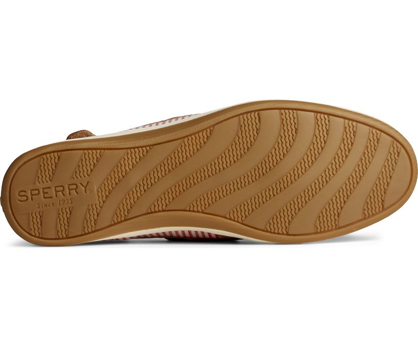 Zapatos del Barco Sperry Koifish Cuero Seersucker Beige | VHGIKO574