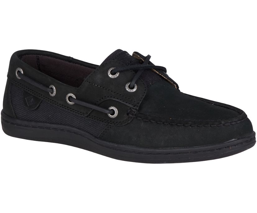 Zapatos del Barco Sperry Koifish Negras | ONGZYL152