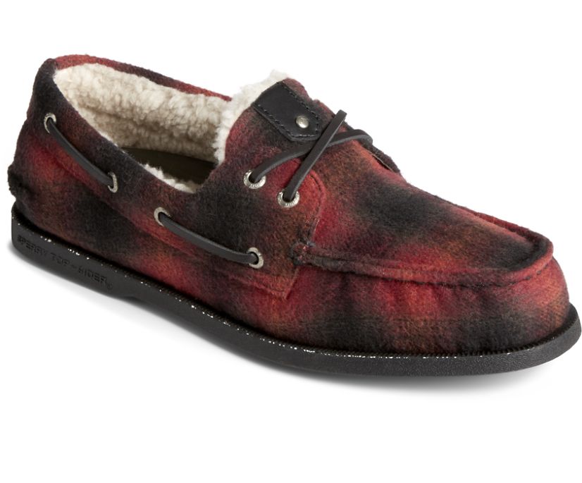 Zapatos del Barco Sperry SeaCycled™ Authentic Original Shearling Lana Negras Multicolor | VTAWKH894