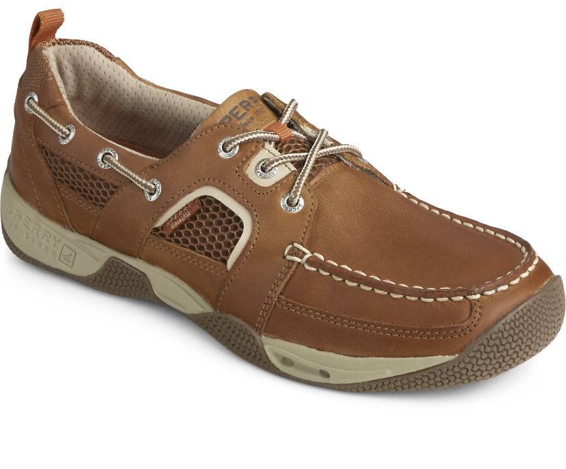 Zapatos del Barco Sperry Sea Kite Sport Moc Marrones Oscuro | RPDLAS193