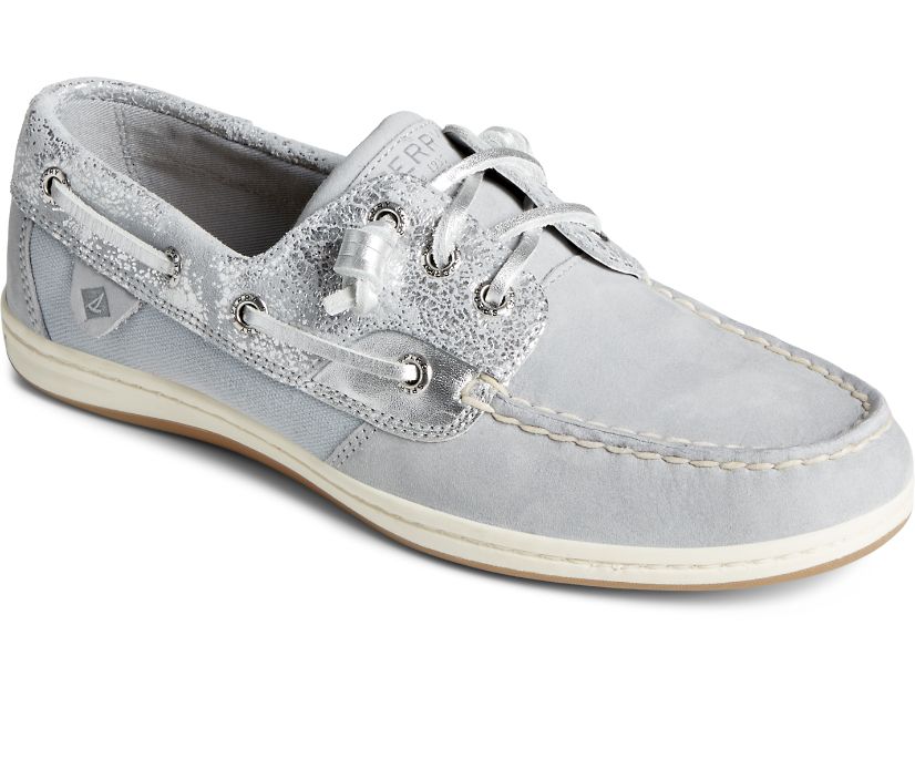 Zapatos del Barco Sperry Songfish Metallic Plateadas | HVGXTF910